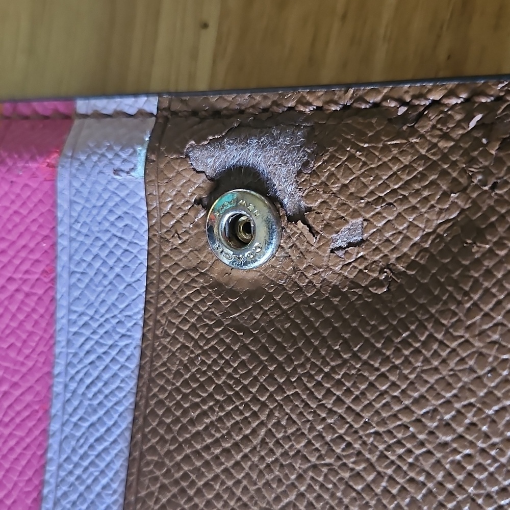 Coach Tan Leather Clutch - Picture 3 of 7